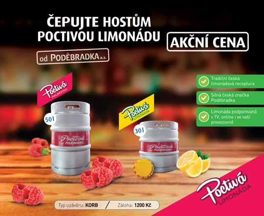 limetka, malina, mandarinka 6 x 1,5 l Poctivá Malinovka od Poděbradka a.s.