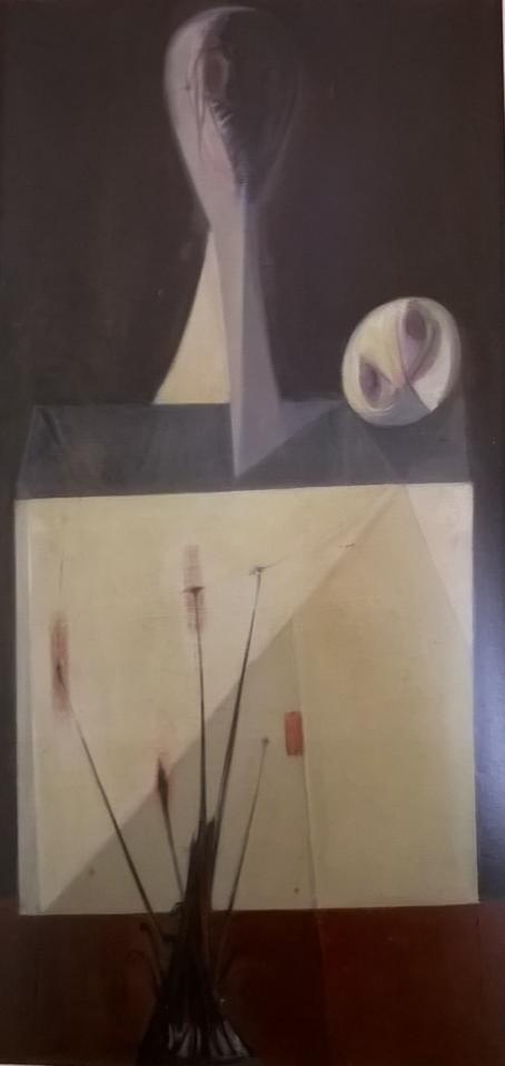 [118] Bohdan Lacina, Hamletovo zátiší, olej,