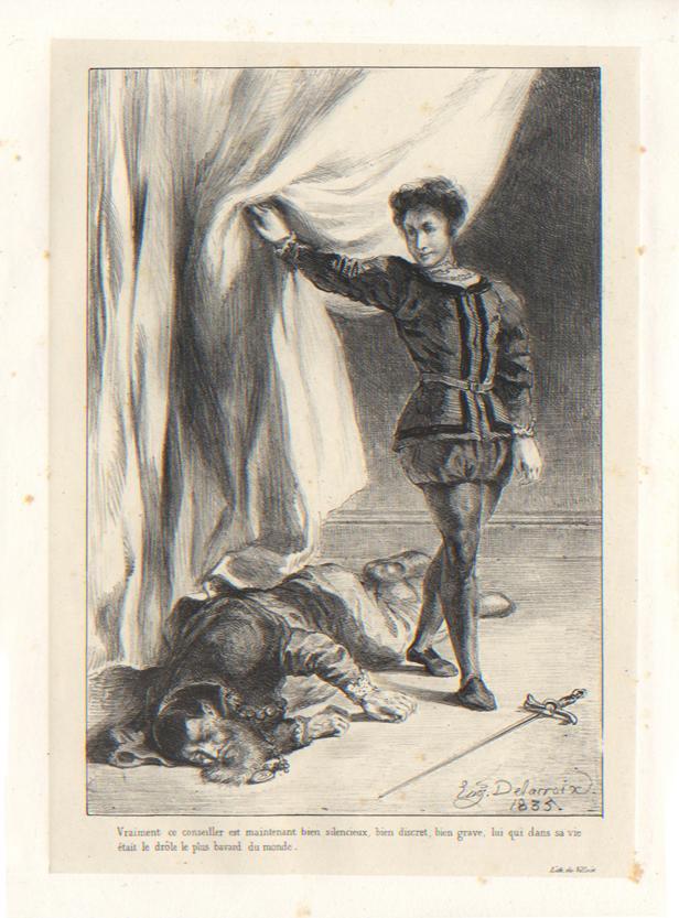 [11] Eugène Delacroix, Hamlet nad