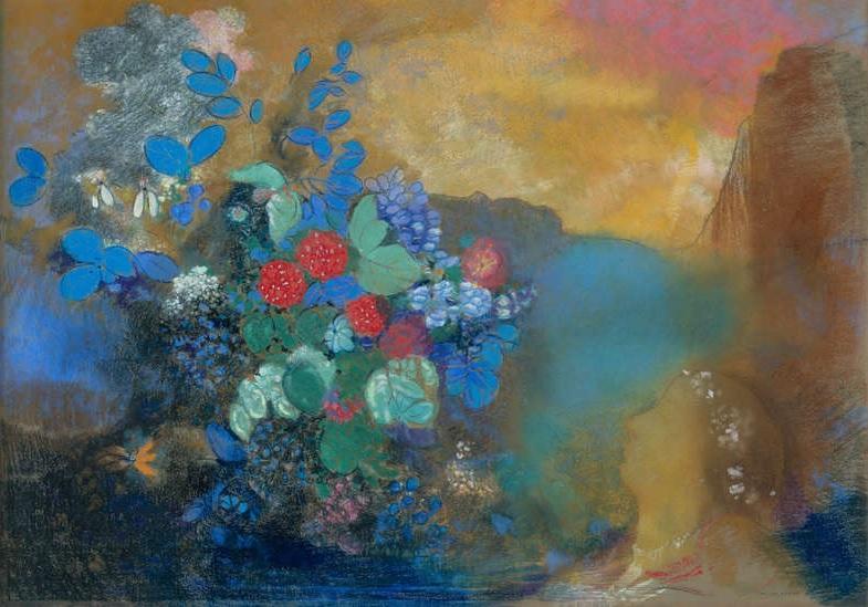 [31] Odilon Redon, Ofélie mezi