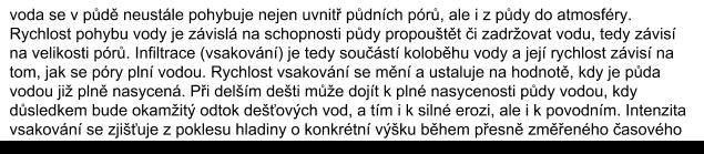 infiltrometr, PET lahve s vodou (8 litrů), 2