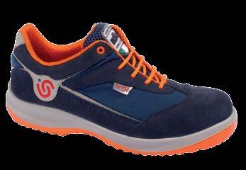41700 GIBSON EN ISO 0345 S1P SRC Nízká polobotka sneaker ze štípené kůže, perforovaná. Velmi pružná a lehká.