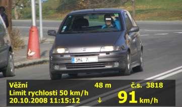 * Radar k měření rychlosti vozidel byl pořízen v měsíci listopadu 2006 z dotace MVČR.