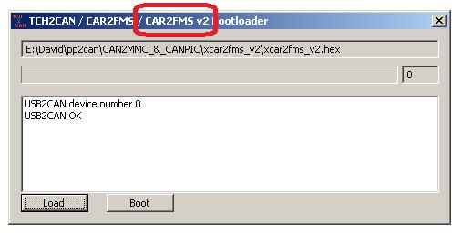 Firmware update Firmware update is realized through CAN bus. Transducer USB2CAN with special application TCH2CAN_Bootloader.exe must be used.