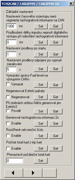 GET function is available from FW 2.2.65 and above. Set distance between fragments of DriverID and ExtInfoX packets.