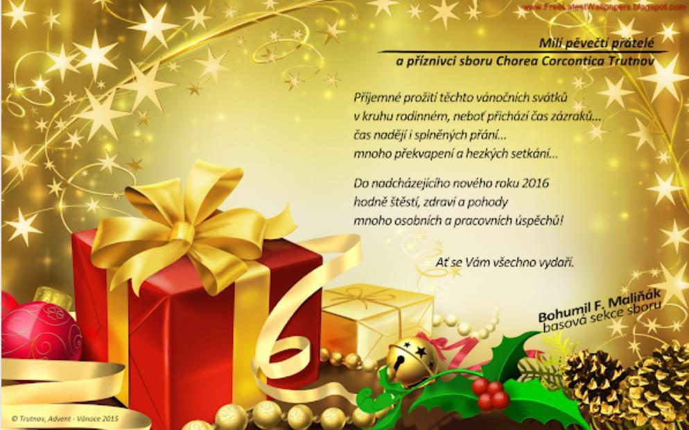 Bohoušovo vánoční přání 15.12.