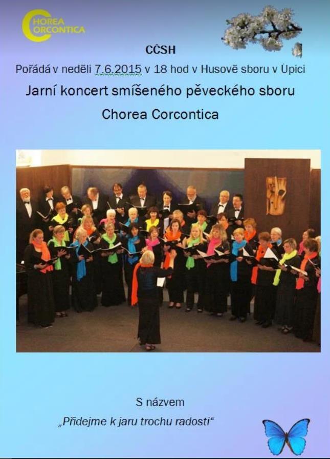 Plakát na jarní koncert v Úpici červen 2015 Štěpán