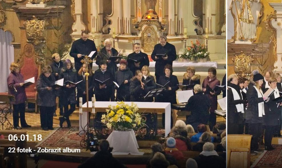 Společný koncert pro Tříkrálovou sbírku 2018 Chorea Corcontica a Záboj ze Dvora Králové