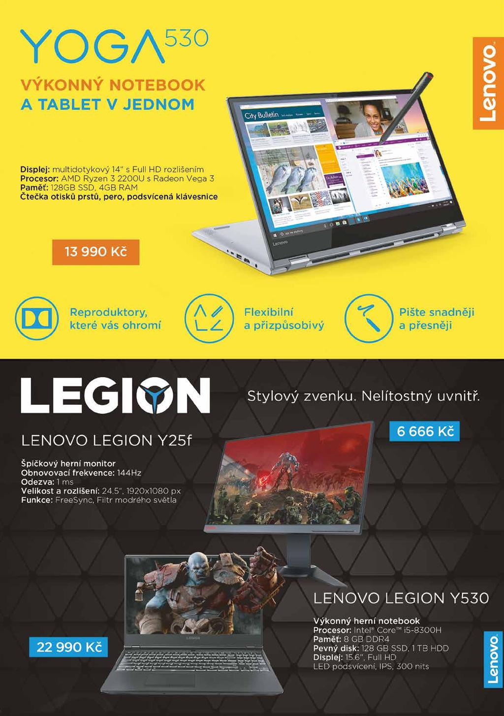 Lenovo IdeaPad 320 16 999,- 15 990,- Rychlost díky SSD Windows 10 Home