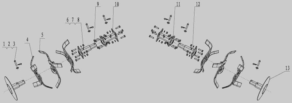 1 7100-2015-601 Čep 8x50 Pin 8x50 3 7100-612 Závlačka 2x9x38