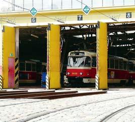 Ze stejného roku pochází také mycí rám na tramvaje uvnitř vozovny. Projekt vozovny vznikl v roce 1937 a je velmi podobný vozovnám Motol a Vokovice.