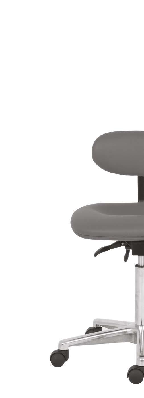 13 Kolekce LABOR má dva typy židlí - IN 710 se synchronním mechanismem s výškově nastavitelným ergonomicky tvarovaným opěradlem a IN 090 s mechanikou Up and Down a výškově