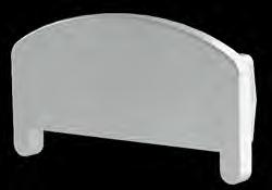 hliníkový odliatok Zaślepka do profilu poręczy P101 na zatrzask, odlew aluminiowy Madlo s příčkou P1651 100 x 60 x 1,8 mm / d: