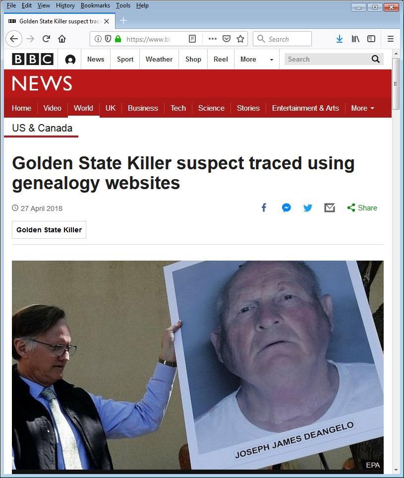 Case Study: Golden State Killer