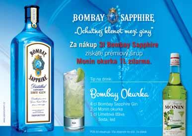 DPH BOMBAY SAPPHIRE LONDON DRY GIN 40% 1 l x 12 ks