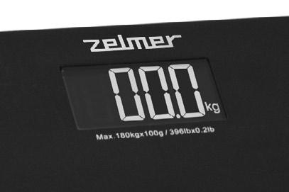 Deklaracja zgodności CE znajduje się na stronach www.zelmer.pl. 1. Maksymalna waga: 180 kg. 4. Przyrost pomiaru masy: 0,1 kg. 2.