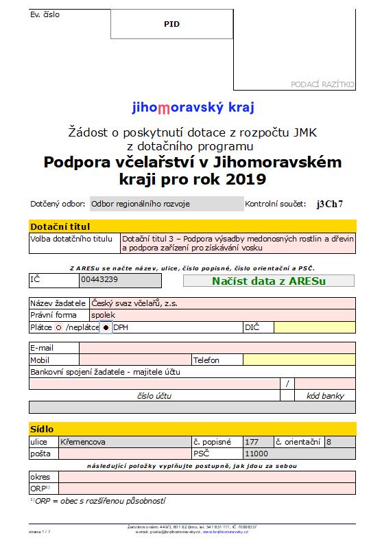 DT2/DT3 - formulář Formulář strana 1 Novinka