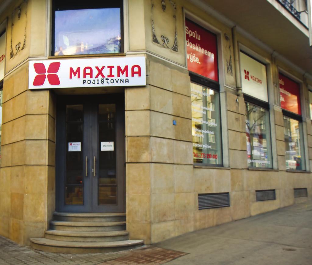 Základní údaje o společnosti 04 náz ev s pol ečnos ti adres a s pol ečnos ti I Č datum z ápi s u obchodní rej s tří k tel efon fax e m ai l www s tránk y MAXIMA pojišťovna,