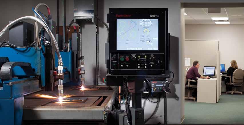 EDGE Pro nebo MicroEDGE Pro CNC EDGE Pro nebo MicroEDGE Pro CNC přijímají a zpracovávají NC soubor pro úlohu vytvořenou softwarem ProNest 2010.