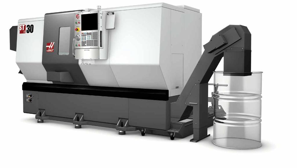 SPRÁVA TŘÍSEK A CHLADICÍ KAPALINY Systémy odvodu třísek Lidé si kupují CNC stroje pro rychlejší výrobu součástí. Poslední věc, kterou by chtěli, je ztrácet čas odebíráním třísek ze stroje.
