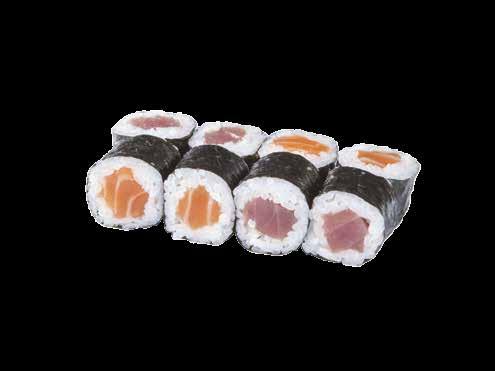 TEMAKI, HOSOMAKI & URAMAKI TEMAKI (120g) Tobiko (kaviár z létající ryby) 145,- Spicy Sake (pálivý losos) 125,- Spicy Maguro