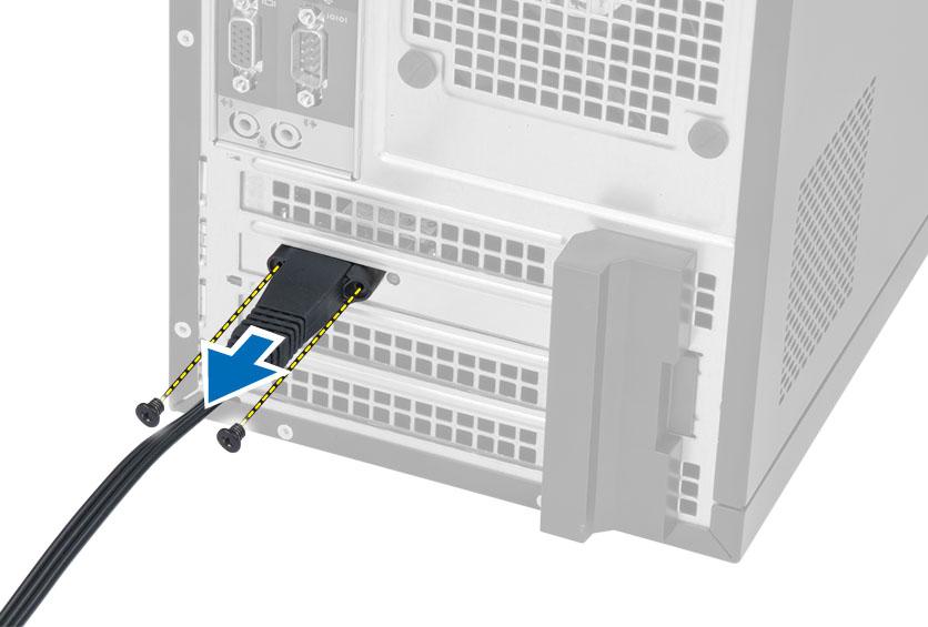 Nasaďte kryt. 4. Postupujte podle pokynů v části Po manipulaci uvnitř počítače. Demontáž karty WLAN (Wireless Local Area Network) 1.