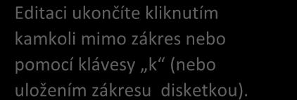 návrhy nových bodů (menší červená kolečka).
