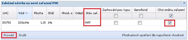 Pokud u PSK zařazené do opatření GEN nelze dohledat žádnou platnou uznanou jednotku (= PSK již není vedena jako uznaný zdroj selektovaného reprodukčního materiálu), bude PSK vyřazena ze závazku.