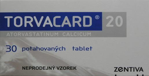 3H2O (forma I) Sortis (Pfizer), originál expirace 36 měsíců (forma I) Torvacard (Zentiva) expirace 18 měsíců (amorfát) Atorvastatin Actavis (Actavis) Atorvastatin Phab (Lek) Atorvastatin AV