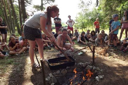 A stejně jako loni se na ni trochu zatáhlo, zcela výjimečně. Na gastrodni jsme vařili chili con carne a lívance.