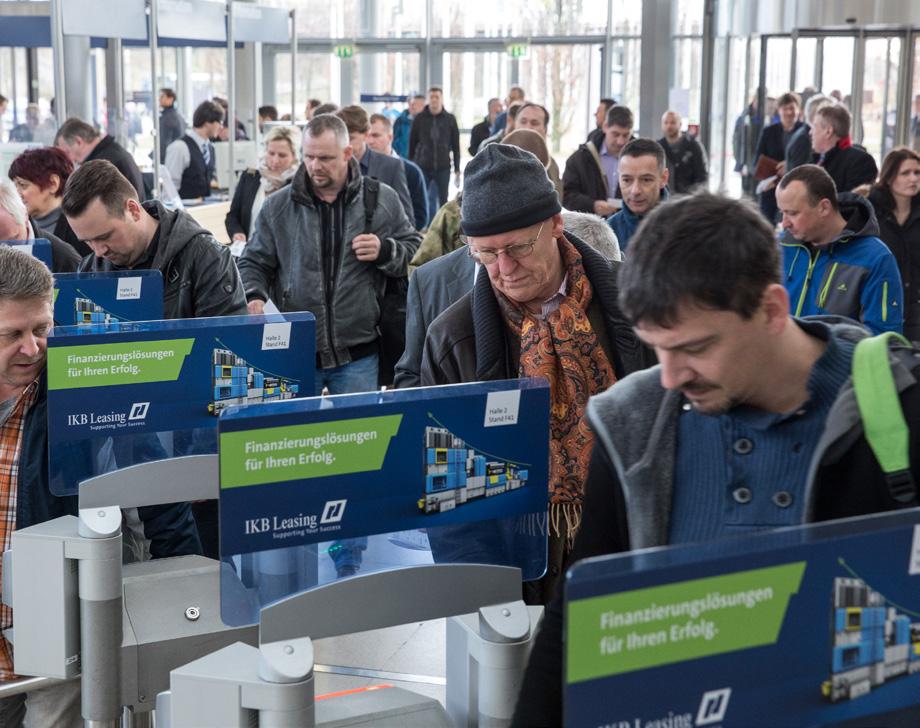 DATA + FAKTA Online předprodej a aktivace pozvánek zákazníků na adrese: www.messe-intec.de/tickets nebo www.zuliefermesse.de/tickets Otevírací doba: 5.-7. února 2019: 9:00 17:00 hodin 8.