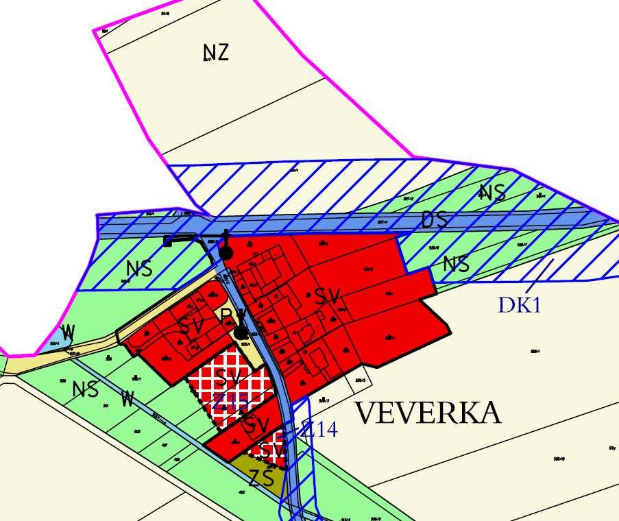 Z rozvojových záměrů silniční infrastruktury zasahuje do správního území obce koridor pro homogenizaci silnice s dílčími obchvaty obcí silnice I/23, který je vymezen v nadřazené ÚPD - ZÚR kraje