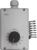 Teplotní rozsah 5 30 C Spínací diference ± 0,5 K Krytí IP 30 Prostorový termostat s přepínačem léto/zima stupňový přepínač Prostorový