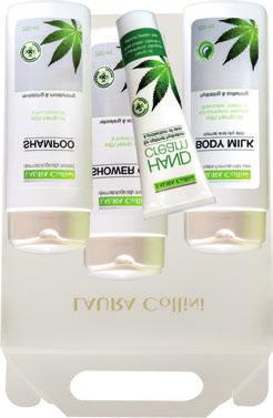 sprchový gel, krém na ruce, tělové mléko / shampoo, shower gel, hand cream, body milk Laura Collini
