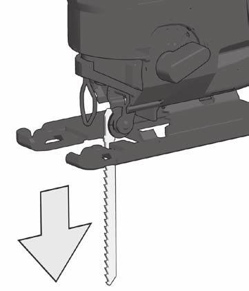 Testere bıçağını dayanıncaya kadar Fixtec yuvasına bastırın. Zatlačte pilový list na doraz do sklíčidla Fixtex.