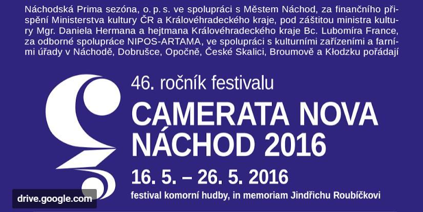 Ahoj, posílám vám program na 19. 5. do kostela v Náchodě. Některé skladby byly pořadatelem z našeho navrženého programu vyjmuty (po dohodě se mnou), konkrétně Kankán, Srdíčko a Lékořice.