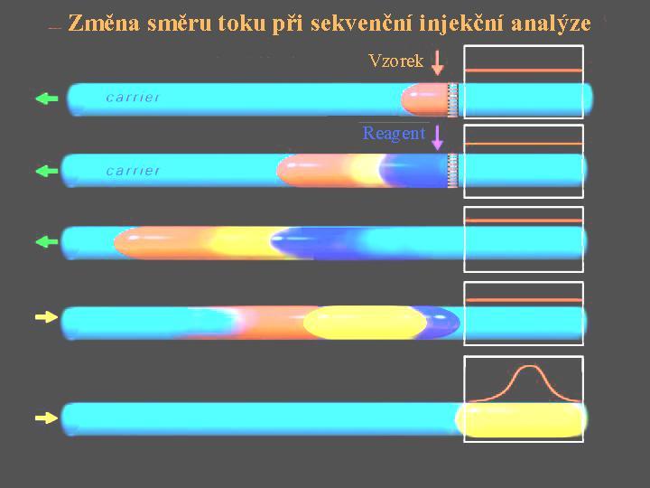2.3 Sekvenční injekční analýza (SIA) 2.3.1 Princip metody SIA SIA je druhá generace průtokových technik, je to univerzální metoda zakládající se na programovatelném průtoku.