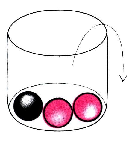 Problém 5: V urně jsou 2 červené a 1 černá koule.