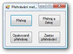 Přehrávání melodie Instance třídy SoundPlayer umějí nabídnout víc než jenom metodu Play pro přehrátí wavu.