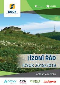 Výroční zpráva 2018 75 Informační materiály pro veřejnost Knižní verze jízdních řádů IDSOK 2018/2019 V roce 2018 zajišťoval KIDSOK poprvé kompletní realizaci vydání knižních jízdních řádů IDSOK