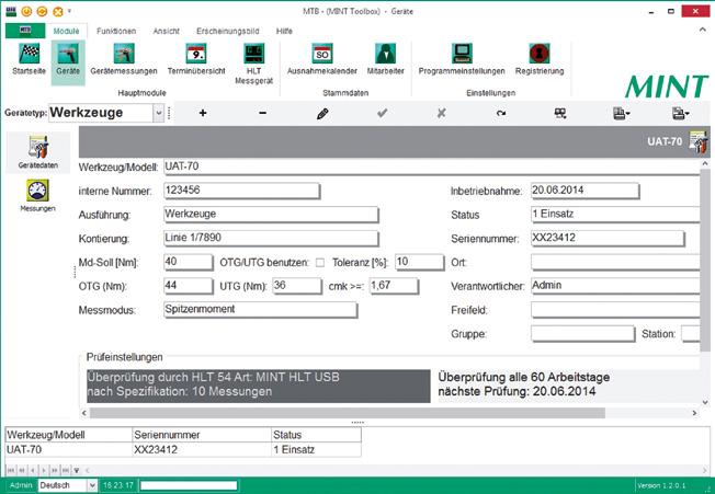 Správa utahovacího nářadí, plánování testů a archivace výsledků v jediném programu. Intuitivní a snadná obsluha. je speciálně navržen pro testování hydropulzních utahováků.