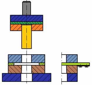 Střižná práce se při stříhání rovnoběžnými střižnými hranami stanoví ze vzorce: Fsmax s o As J 1000 kde (3.8) λ.