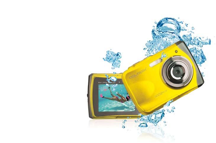VODOTĚSNÝ DIGITÁLNÍ FOTOAPARÁT EASYPIX W1024 SPLASH Vodotěsný fotoaparát až do AUTOKAMERA hloubky 3 m EASYPIX