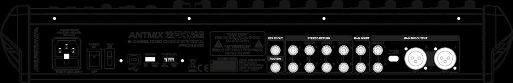 3 4 5 6 7 8 0 4 9 3 MAINS INPUT (NAPÁJENÍ) Do této zdířky připojte napájecí kabel, který je součástí balení. Před připojením kabelu se ujistěte, že je jednotka vypnutá.
