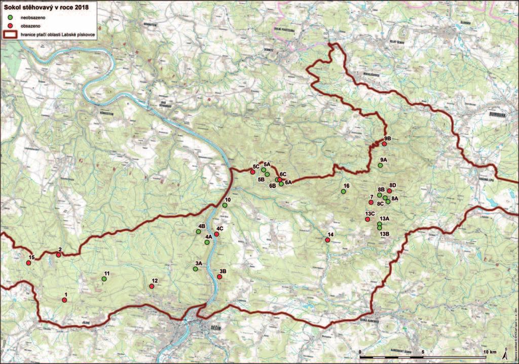Sokol stěhovavýv roce 2018 Sezóna hnízdění 2018 je již minulostí Výr velký roce 2018 Hned úvodem je nutné říci, že sezóna 2018 skončila opětovně velkými ztrátami pro sokoly stěhovavé a přinesla