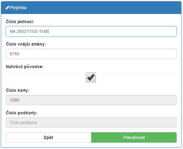 provede původce (výjimečně archiv) archiv převezme