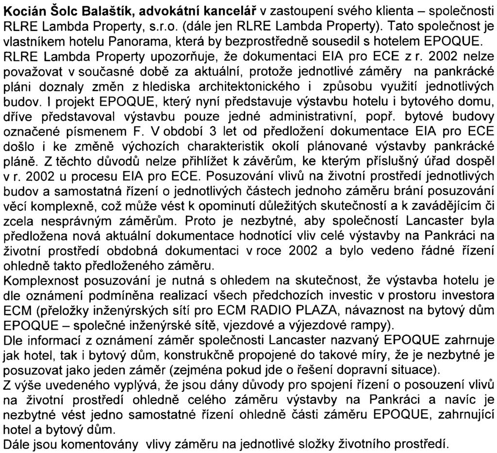 mìsta. Nìkteré budovy v klíèových místech jakou je pankrácká pláò vytváøí obraz identity mìsta a dokonce doklad úrovnì kultury národa v mezinárodních souvislostech.