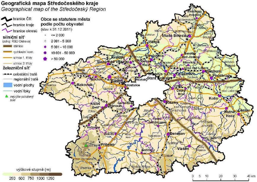 Obrázek 3: Geografická mapa Středočeského kraje Zdroj: ČSÚ (http://www.czso.cz/csu/2012edicniplan.nsf/t/d0003feeae/$file/20101112m001.jpg http://www.czso.cz/csu/2012edicniplan.nsf/t/d00034e6fc/$file/130212m04.