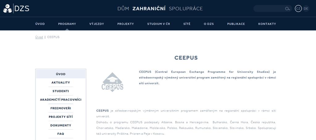 ZDROJE INFORMACÍ PORTÁL www.ceepus.