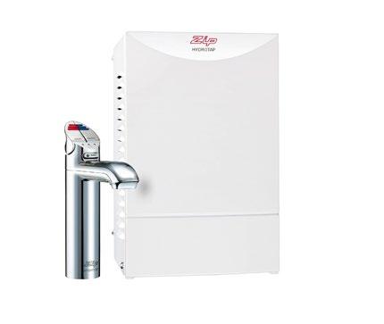Nápojové systémy pro přípravu vařící a chlazené vody Volitelná armatura Arc Zip HydroTap G4 B Elektronické zařízení pouze pro přípravu vařící vody. Jednotka pro spodní montáž pod stolní desku.